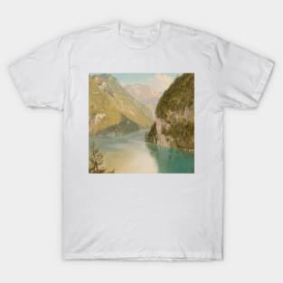 Konigssee, Bavaria by Frederic Edwin Church T-Shirt